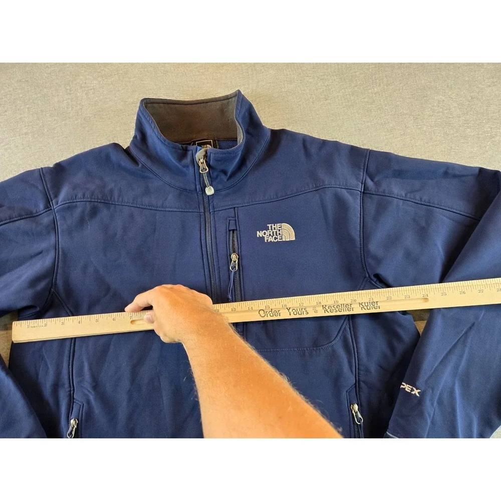 The North Face Apex Bionic Jacket‎ Mens Large Navy Full Zip Coat Hiking Utility